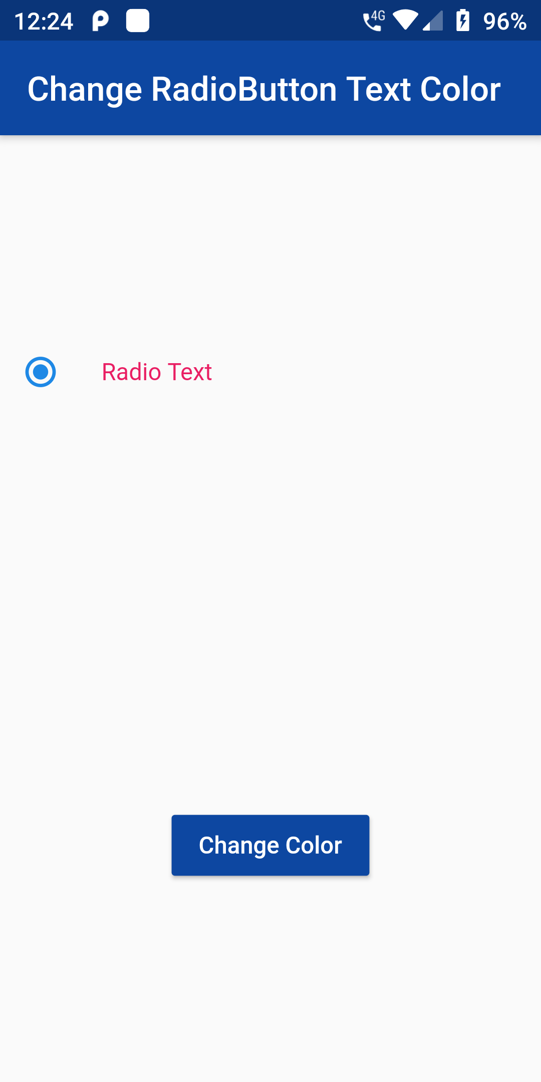 How To Change Radio Button Text Color Using Flutter App