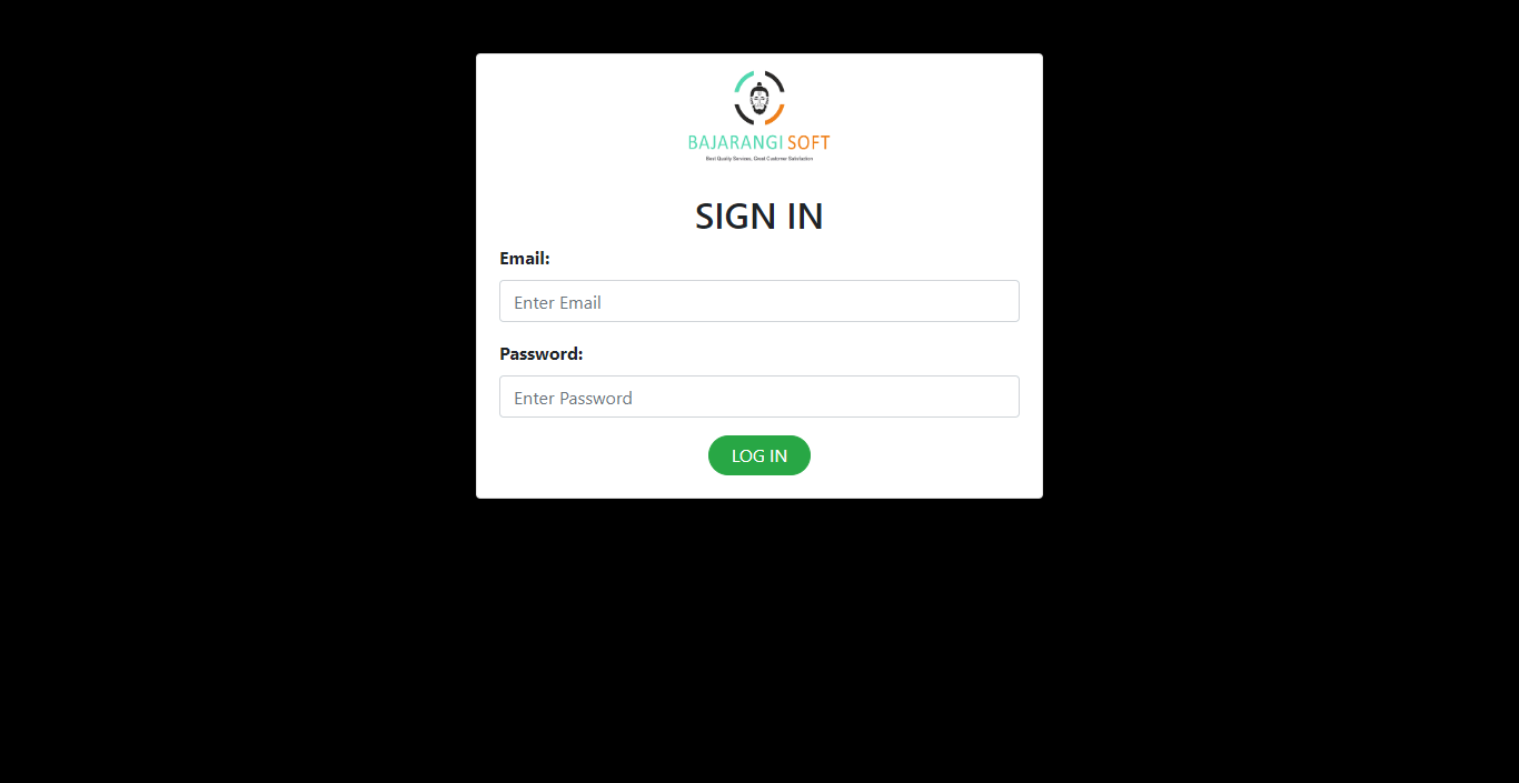 create login form