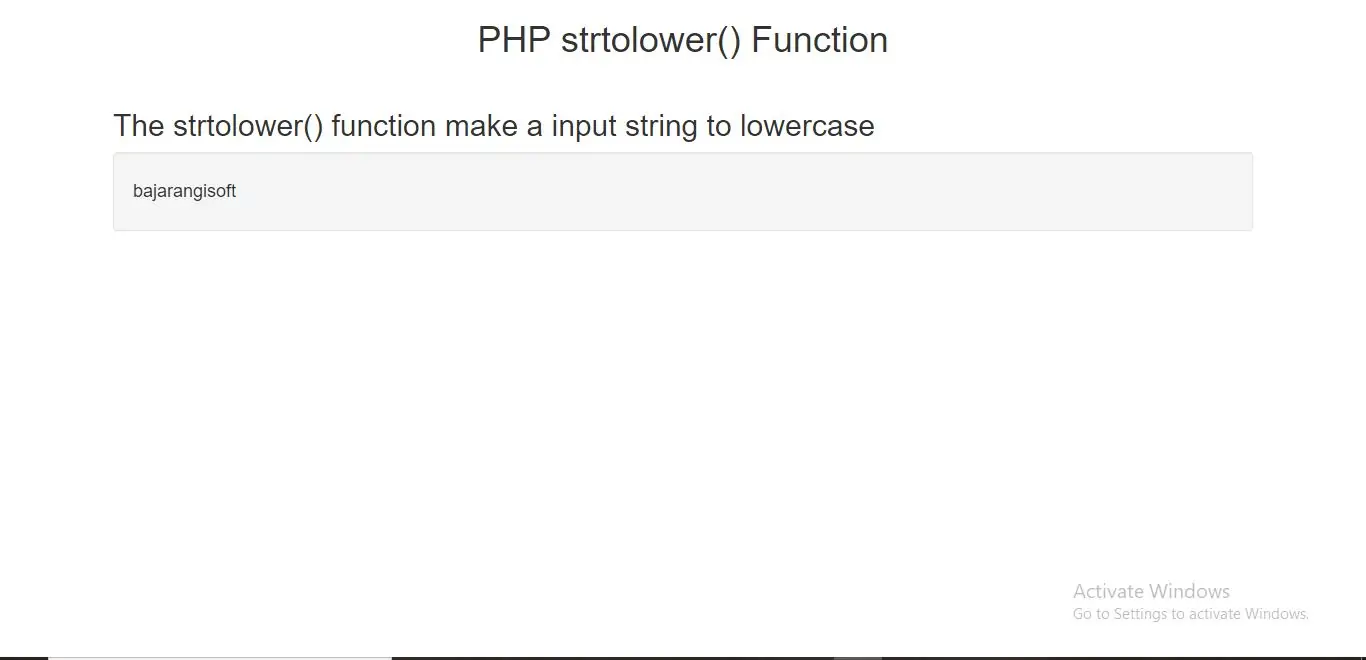 PHP strtolower  Function with example