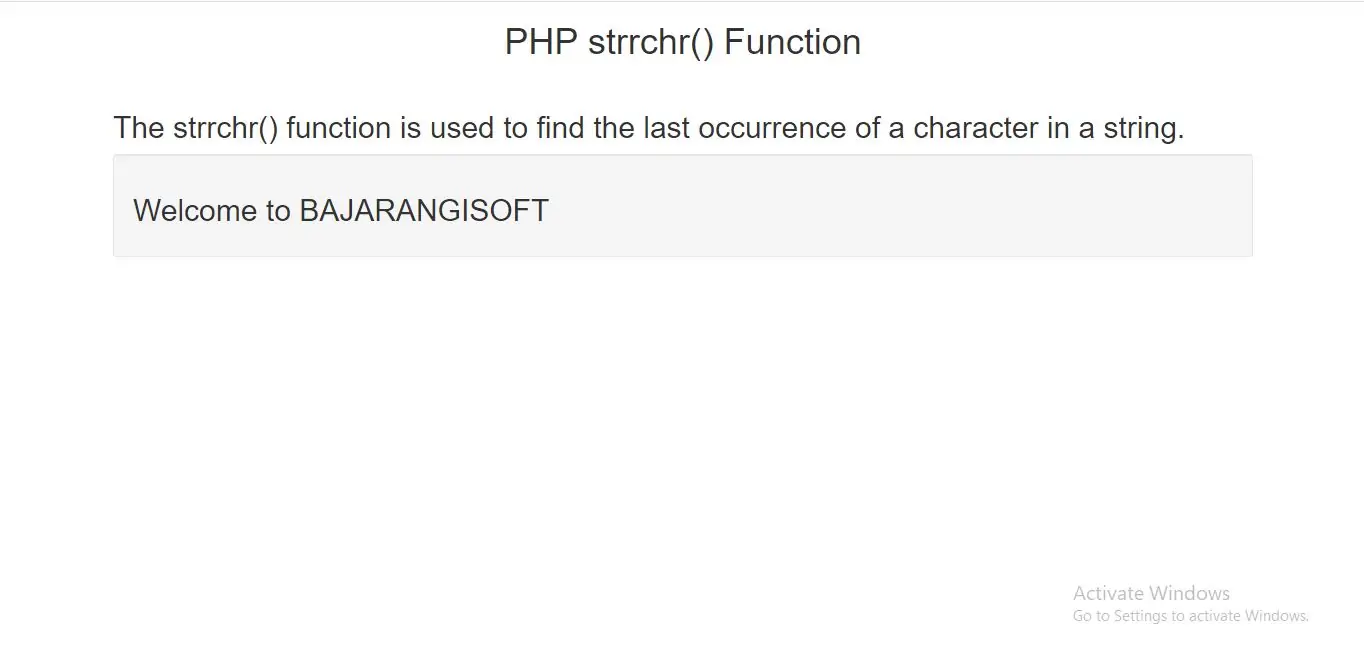 strrchr_Function
