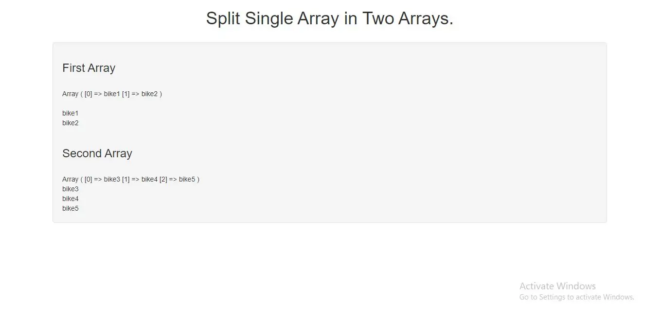 How to use array slice in PHP