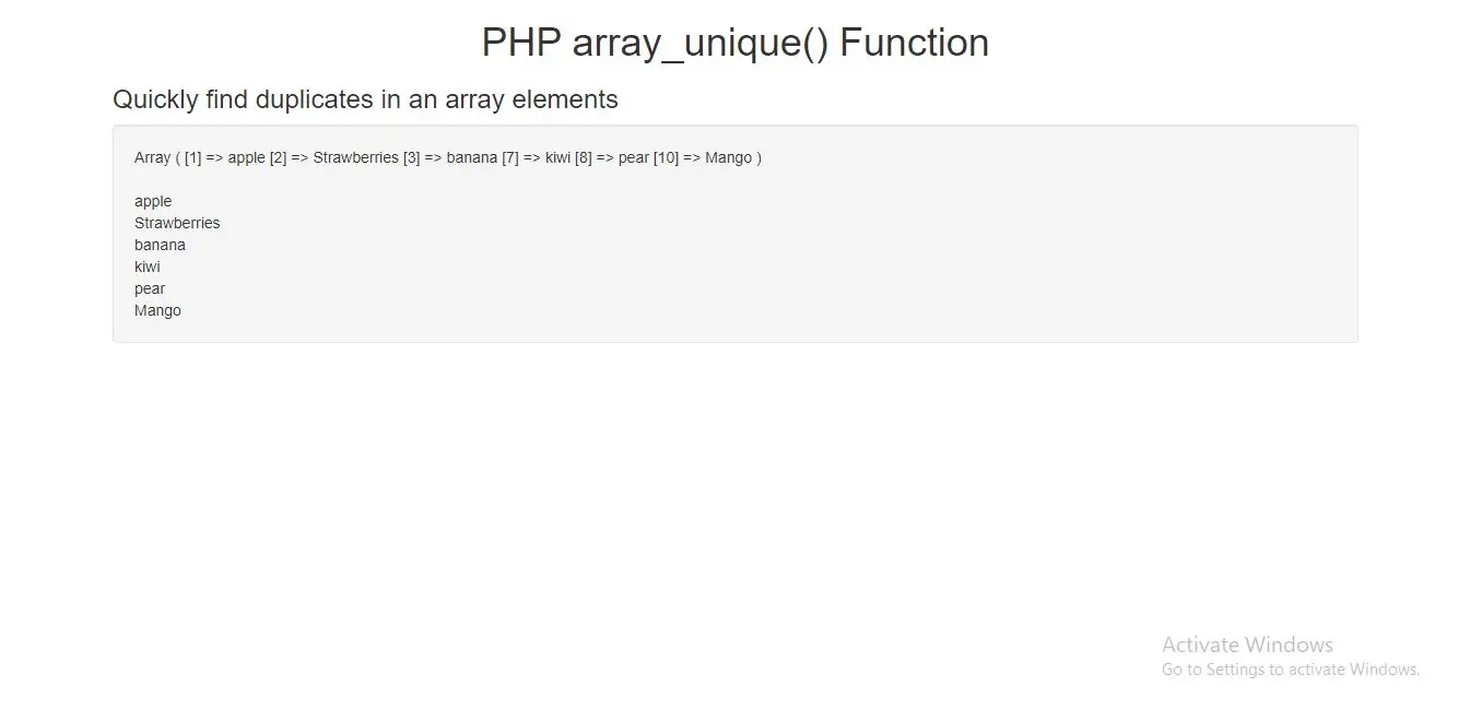 quickly identify duplicates in an array with php