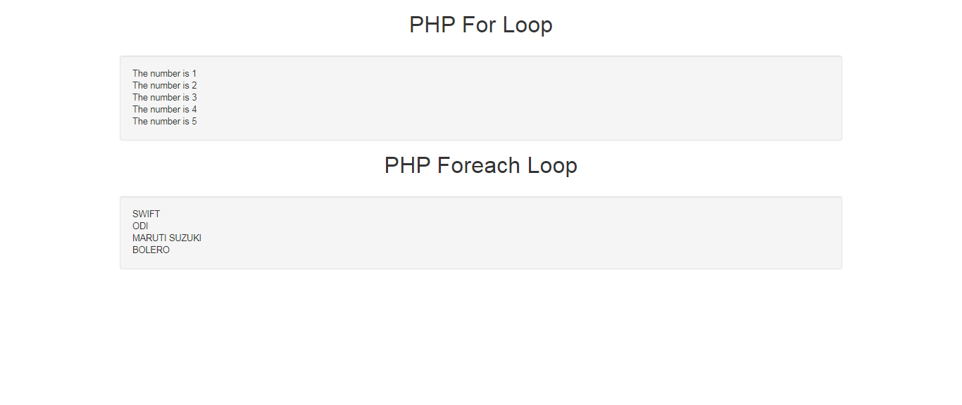 Difference Between for and foreach  loops In PHP