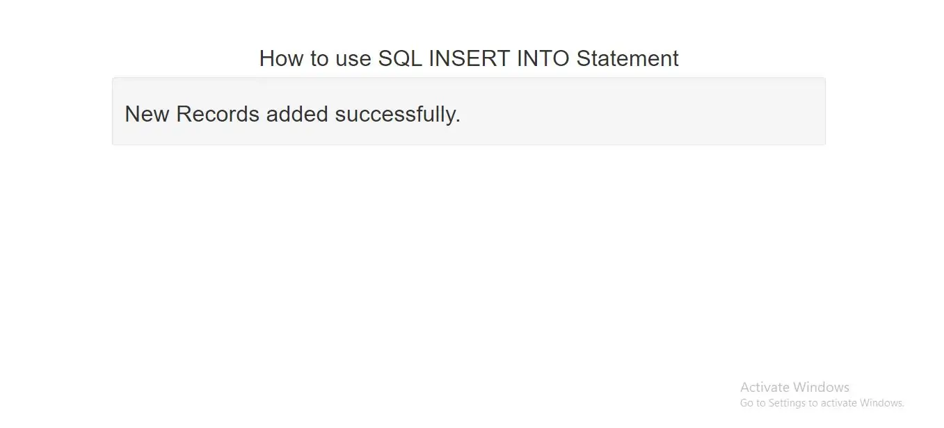 SQL INSERT INTO SELECT Statement,