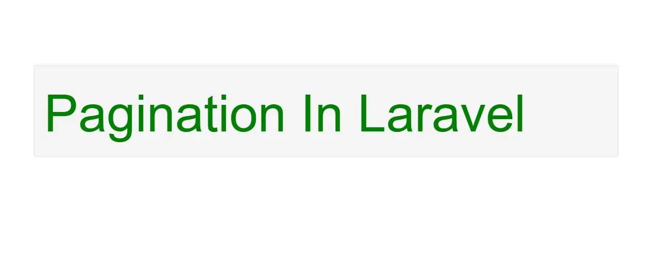 What Are The Basic Usage of Pagination in laravel with example