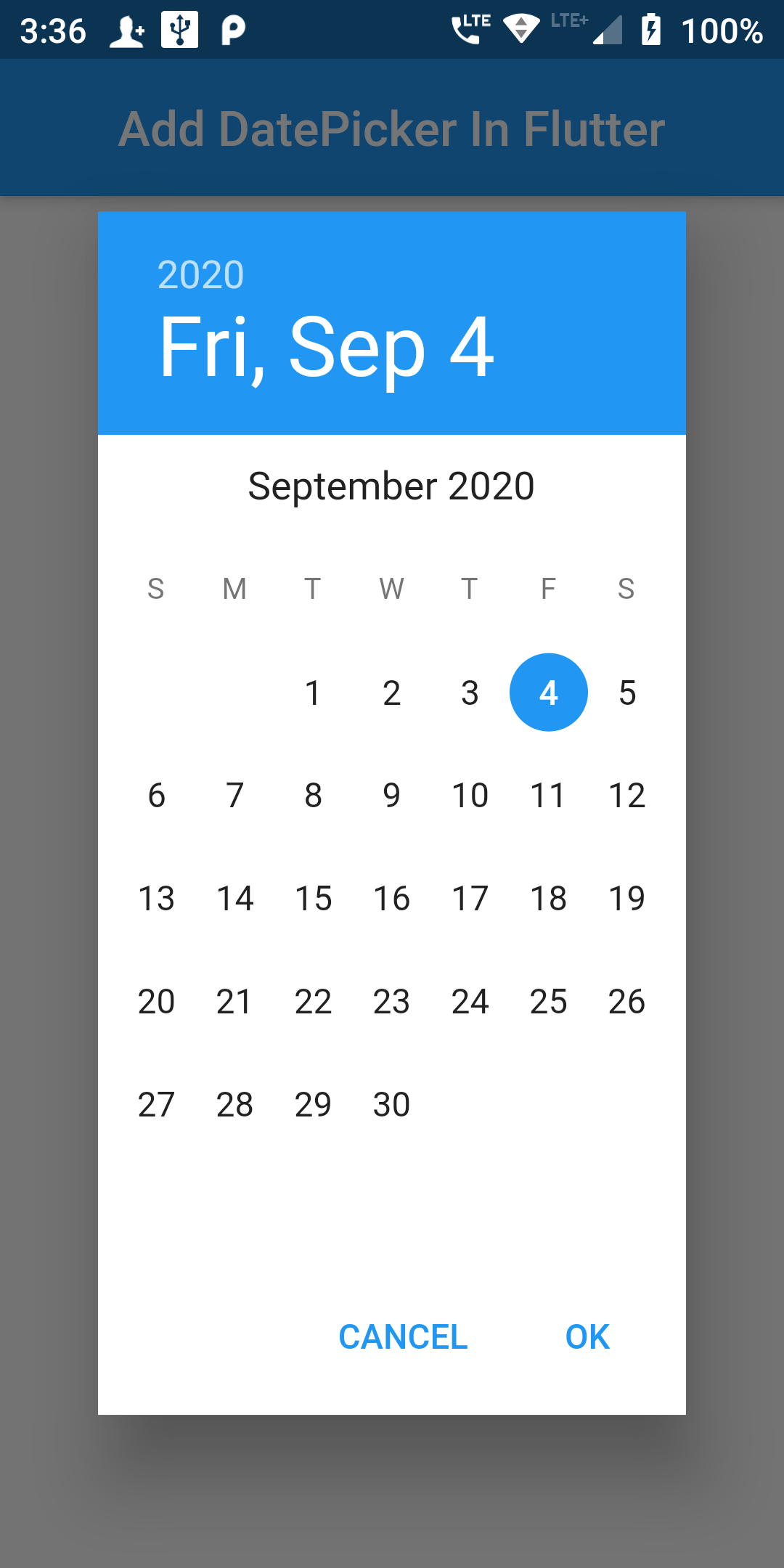 Learn How To Add Date picker In Flutter Android App