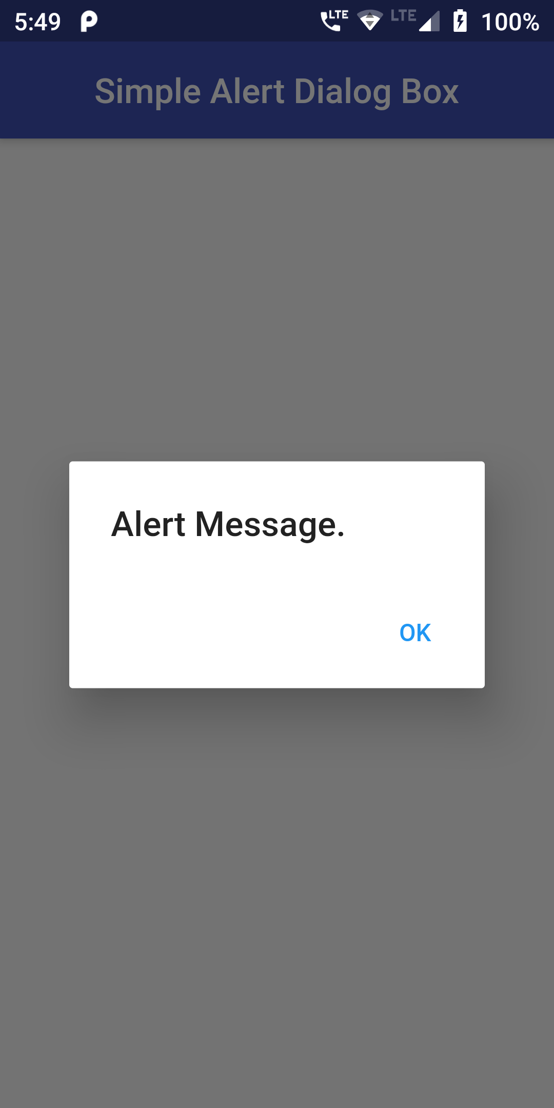 Learn Simple Alert Dialog Box In Flutter Android App