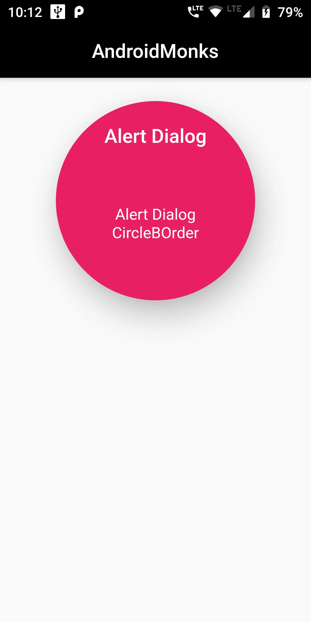 CircleBorder Alert Dialog Box In Flutter Andorid App