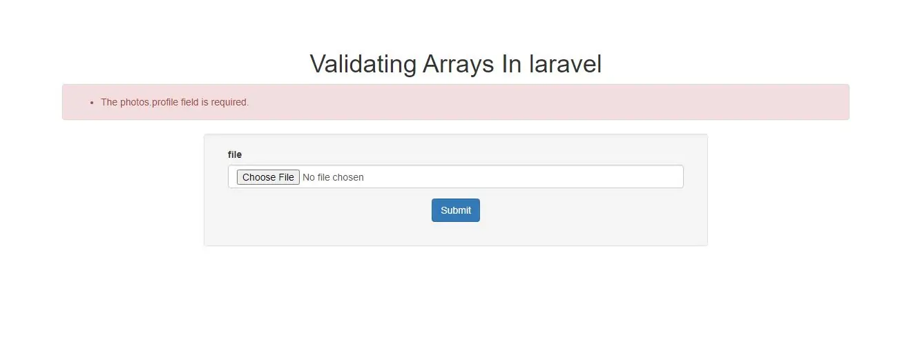 How To Do Validation Arrays In Laravel With Example