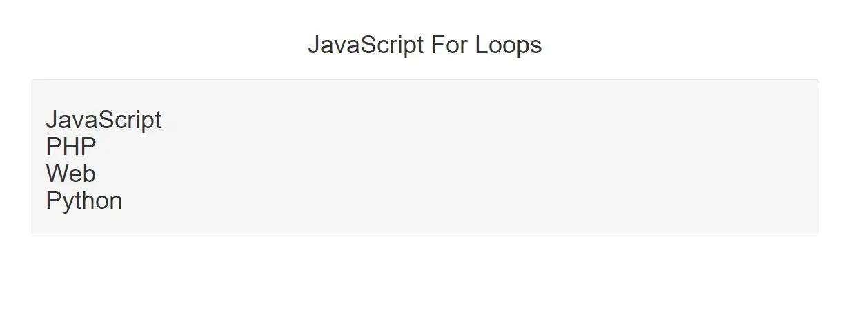 How Can I Use For Loop In Java Script With Examples