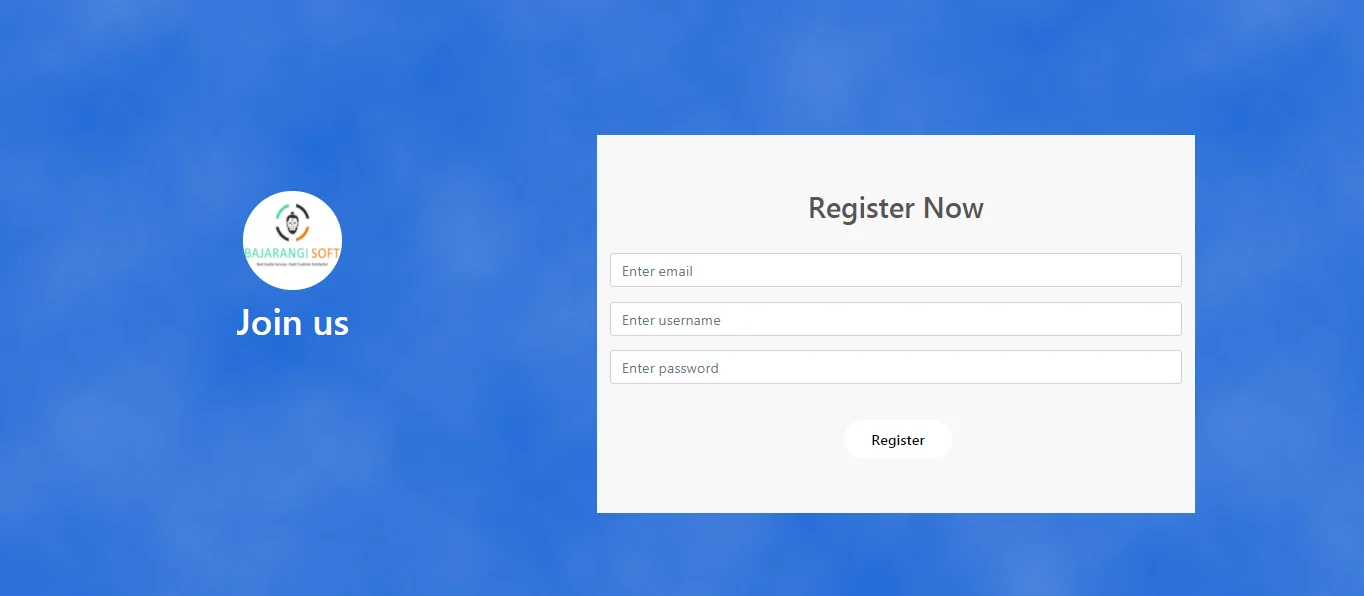 Result of the Registration form