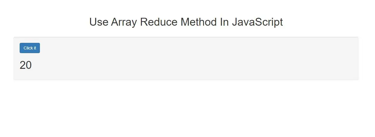 How Can I Use Array Reduce Method In JavaScript With Example