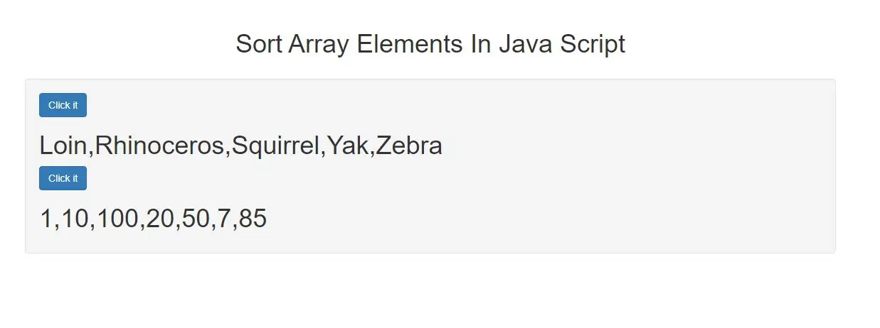 How To Sort Array Elements In JavaScript With Example