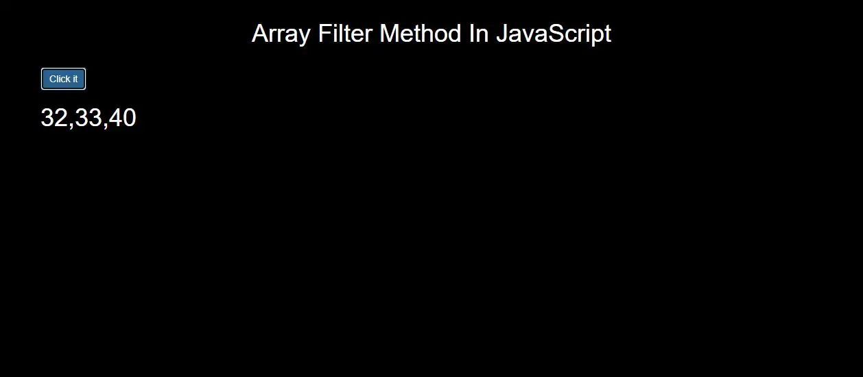 How To Use Array Filter Method In JavaScript With Example