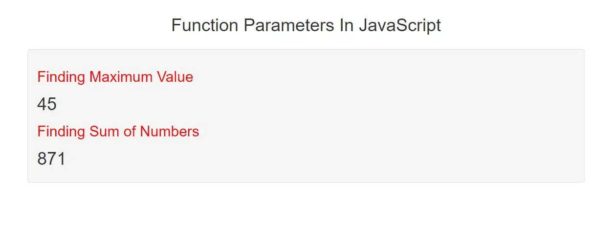 How To Define Function Parameters In JavaScript With Example