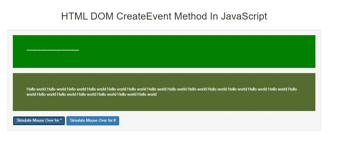 How To Use HTML DOM CreateEvent Method In JavaScript
