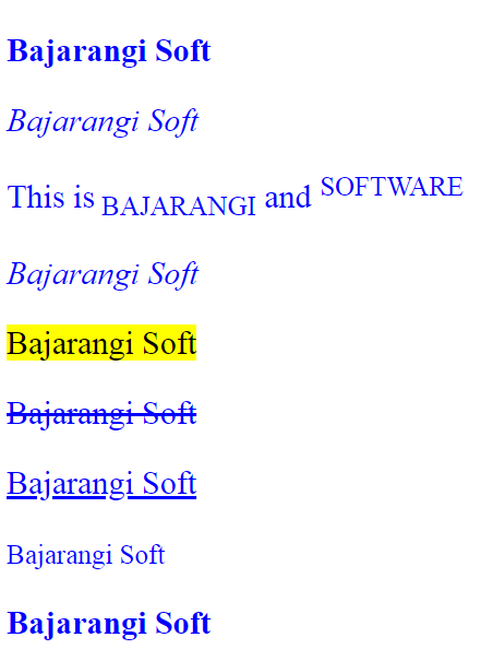 Formatting Element