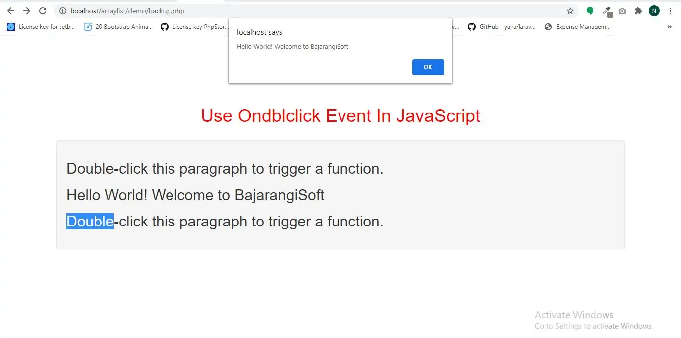 How To Use Ondblclick Event In JavaScript With Example