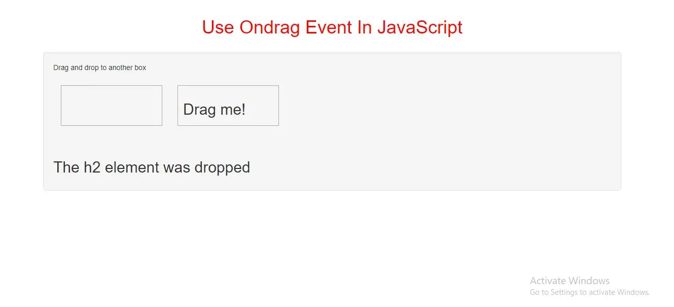 How To Use Ondrag Event In JavaScript With Example