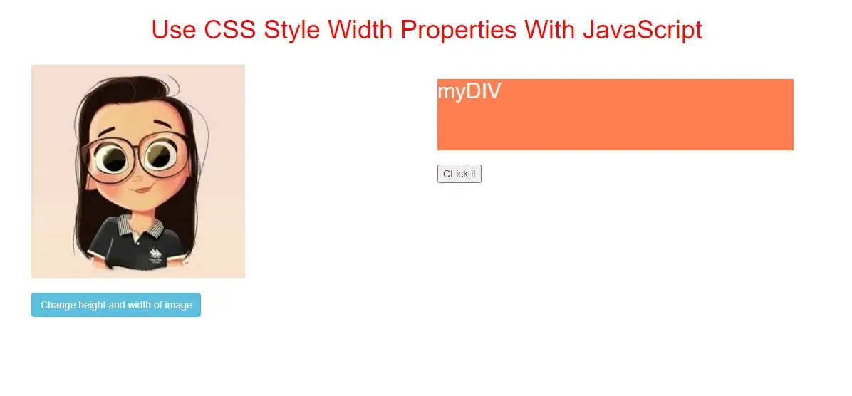 How To Use CSS Style Width Properties With JavaScript
