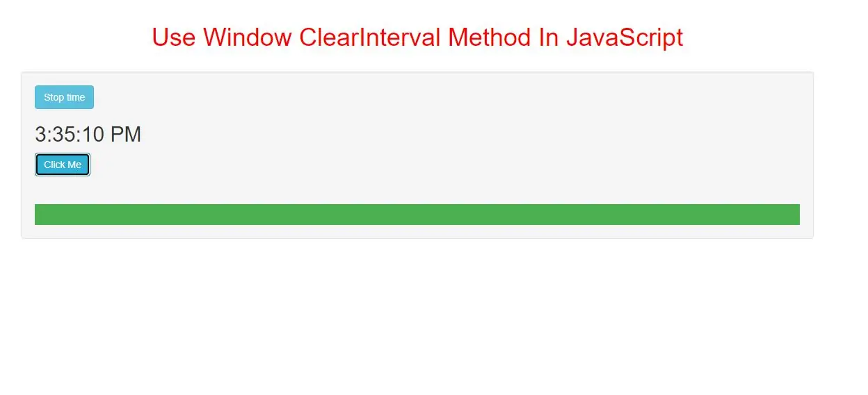 How To Use Window ClearInterval Method In JavaScript