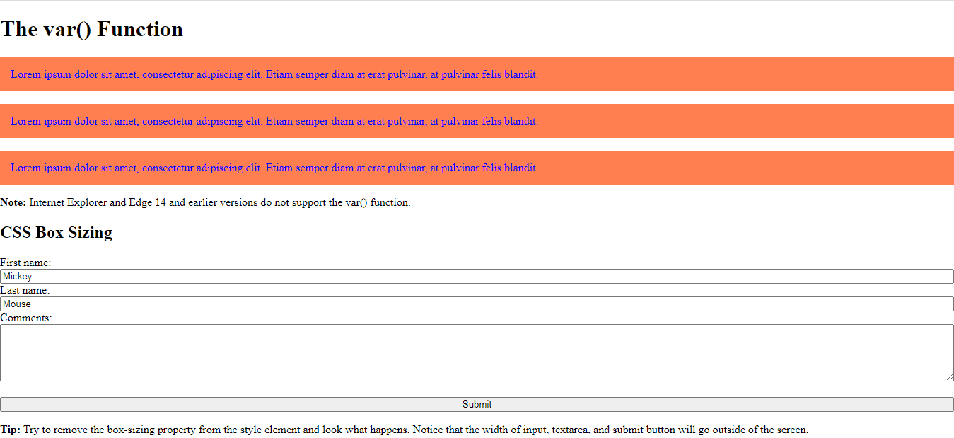 CSS Variable