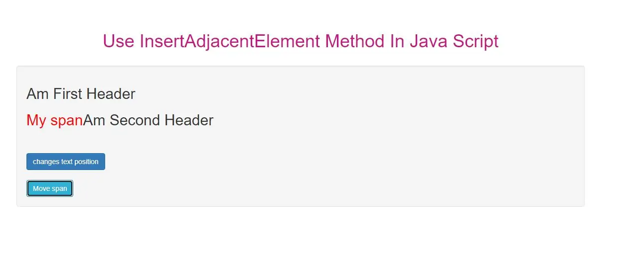 How To Use InsertAdjacentElement Method In JavaScript