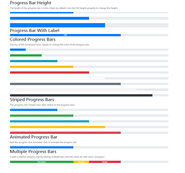 Bootstrap Progress Bar