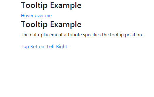 Bootstrap Tool tip