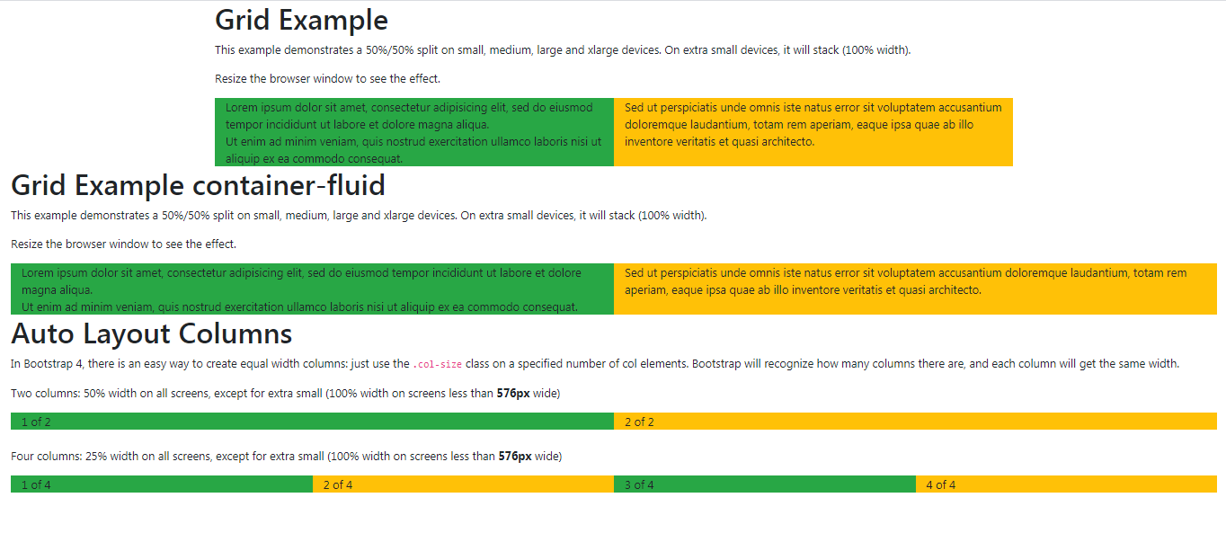 Bootstrap Stacked and Horizontal