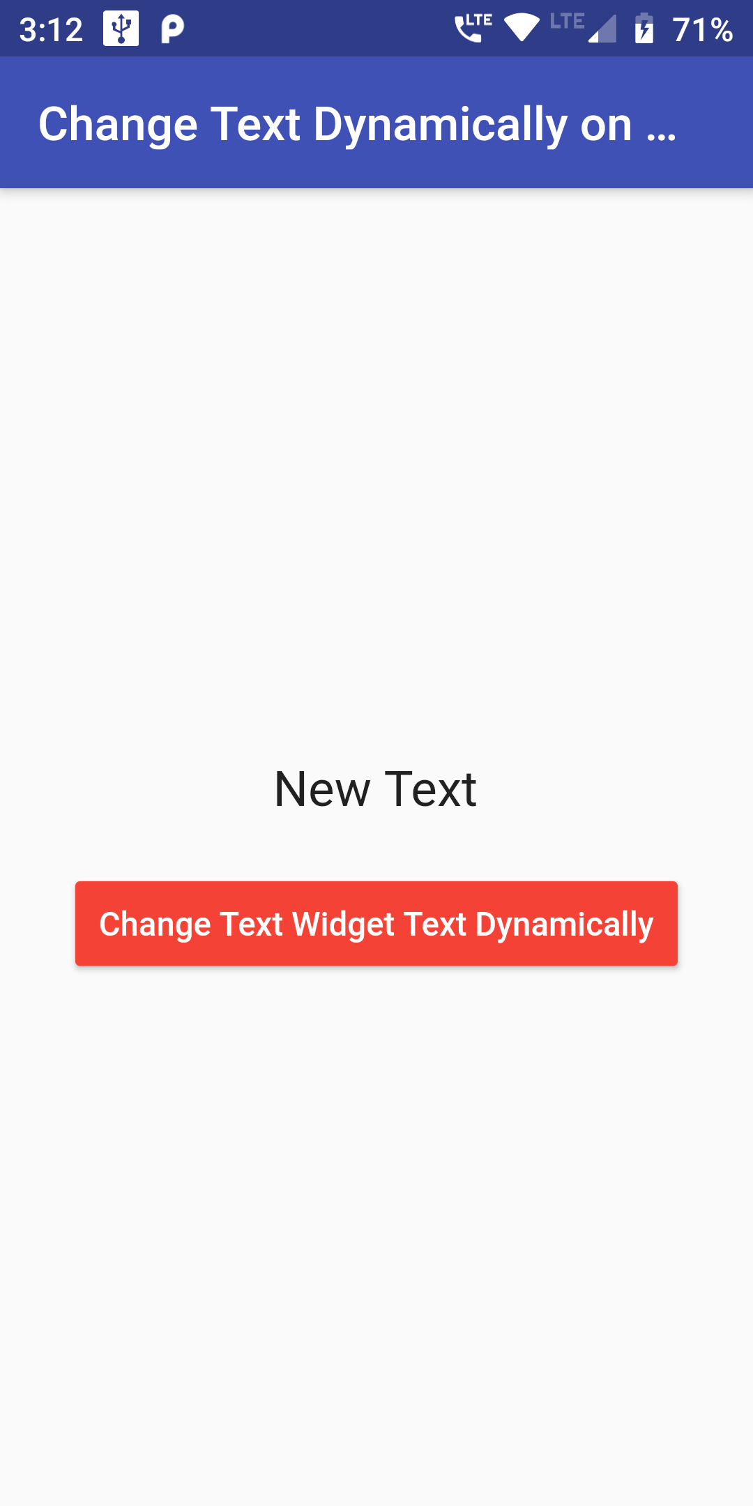 How To Change Text Dynamically On click Of Button In Flutter