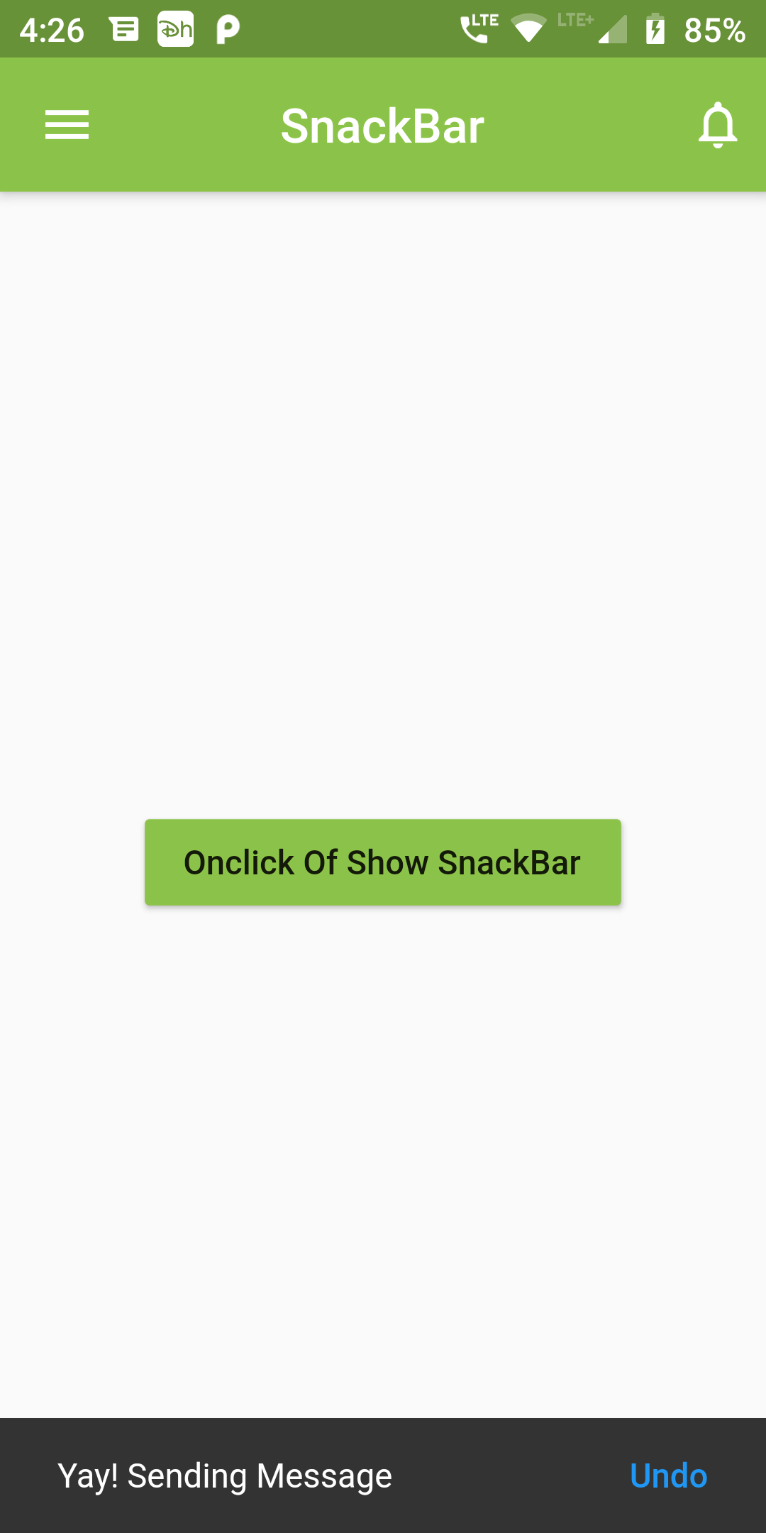 How To Create Show Snackbar Using Flutter Android App