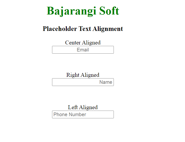 align Placeholder