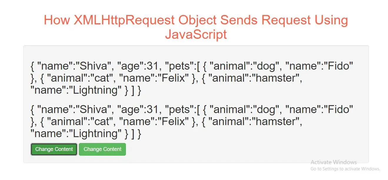 How XMLHttpRequest Object Sends Request Using JavaScript