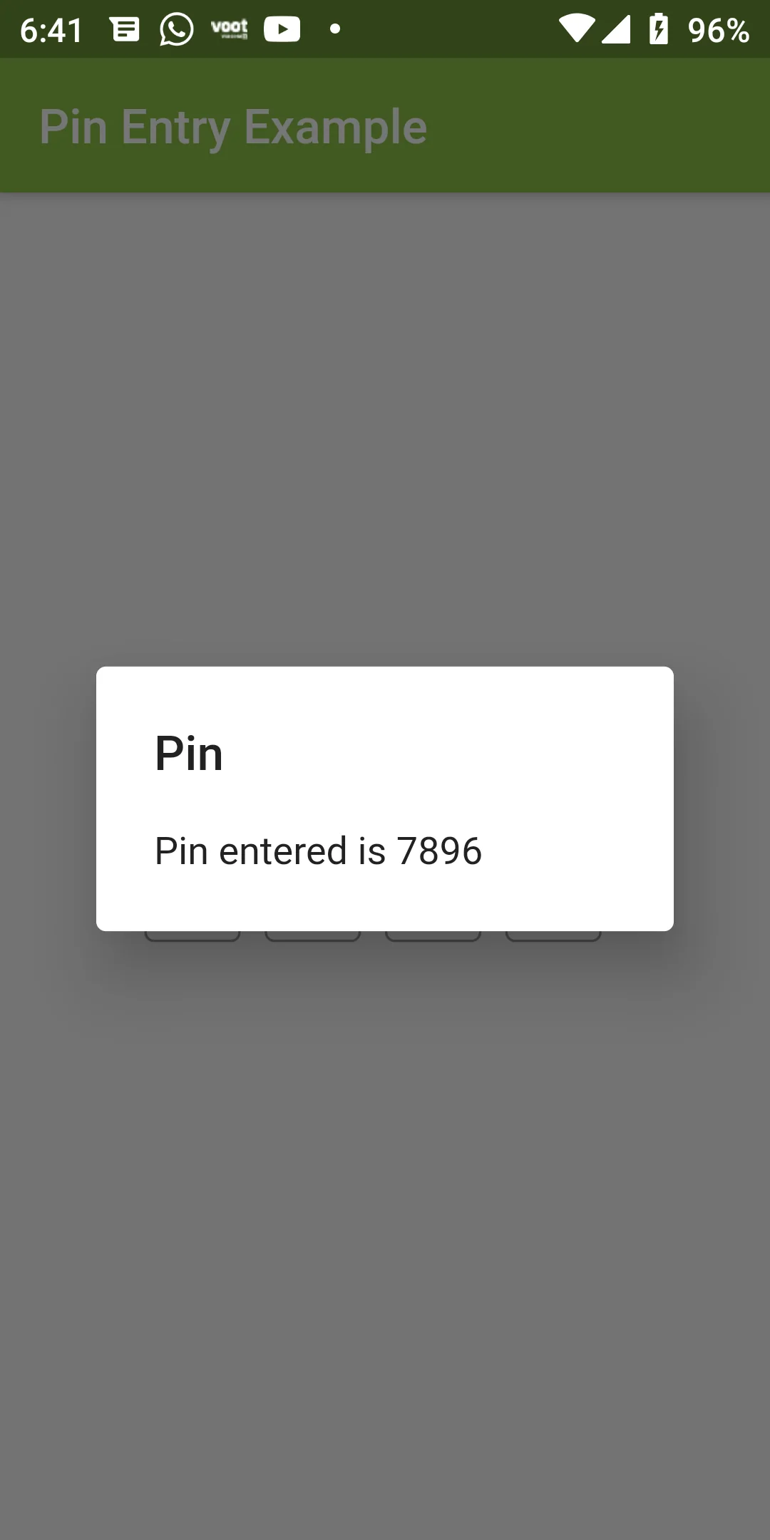 Pin Entry Input Text Field Using Flutter Android App