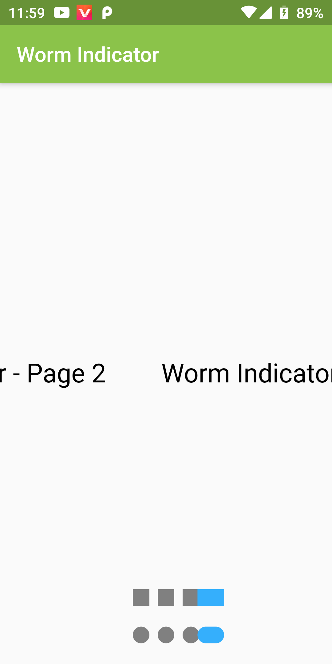 Pageview Indicator Has Worm Animation Using Flutter App
