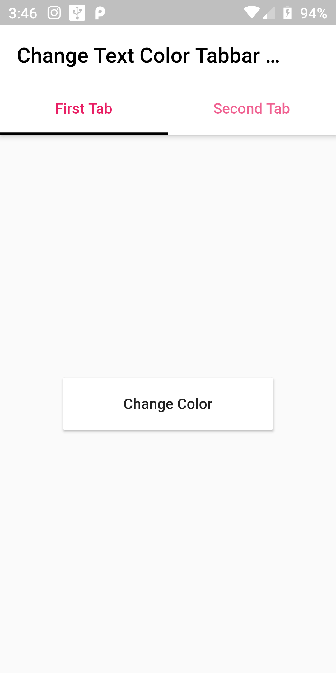 How To Change Tabbar Text Color In Flutter Android App