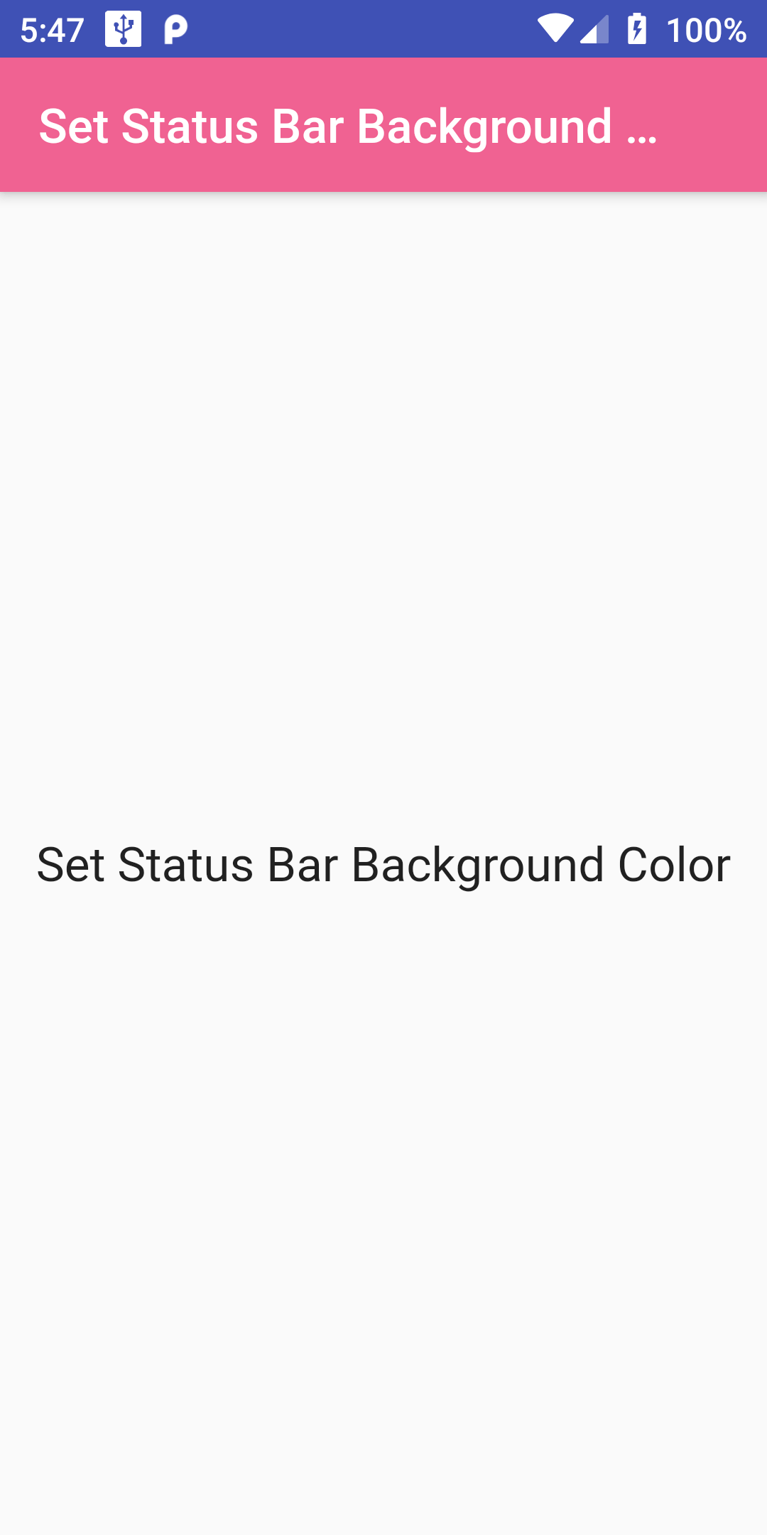 How To Change Status Bar Background Color In Flutter