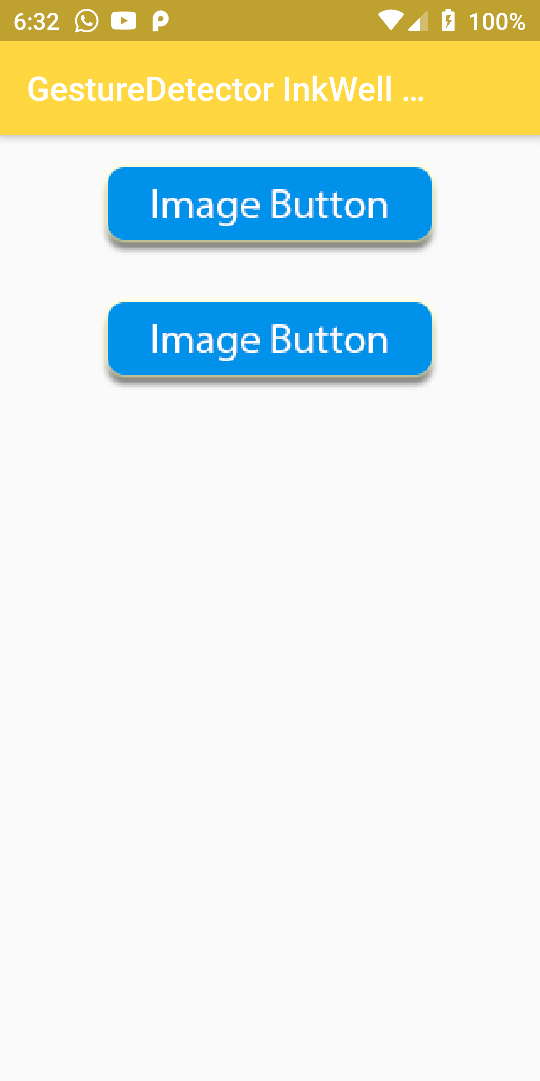 Onpress On Image Using Gesturedetector Inkwell In Flutter