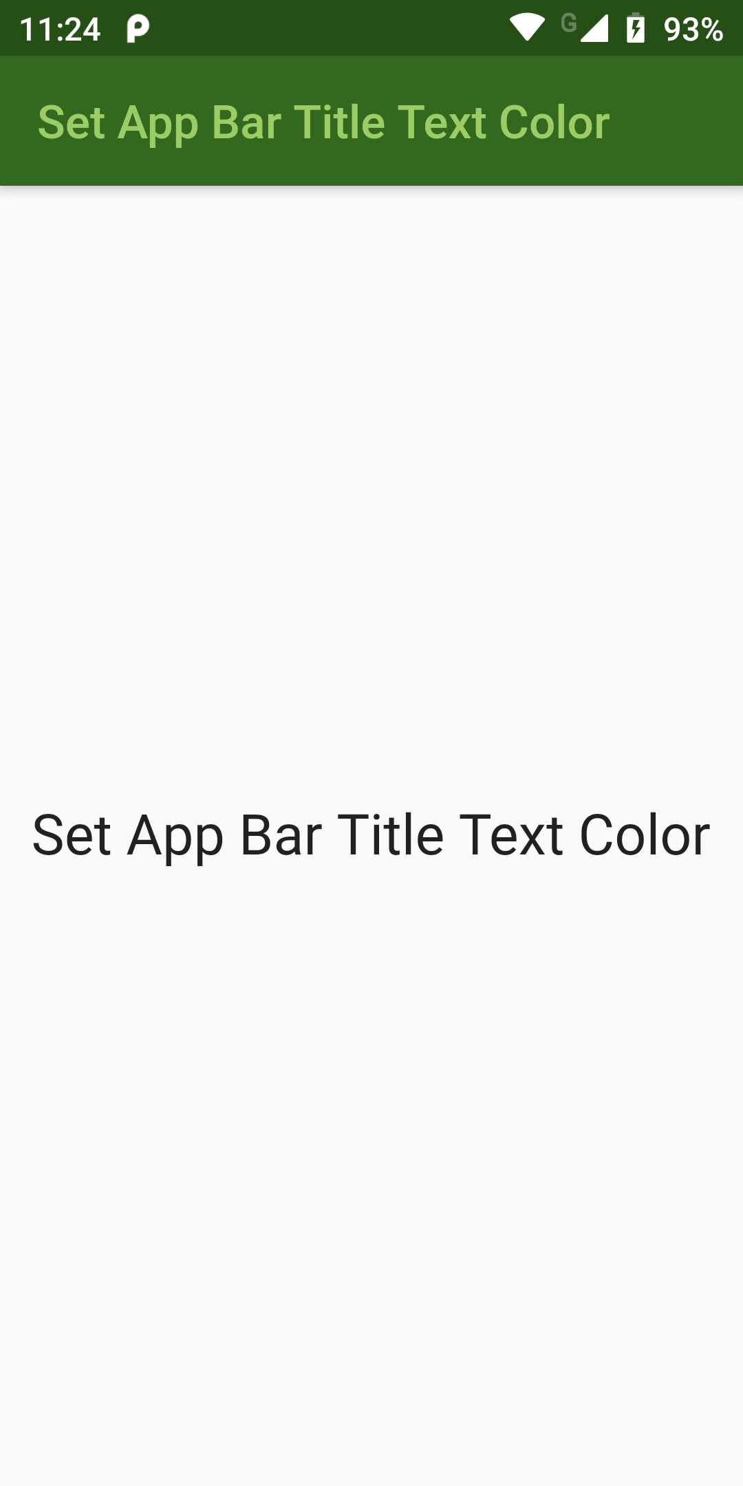 How To Set Change App Bar Title Text Color In Flutter