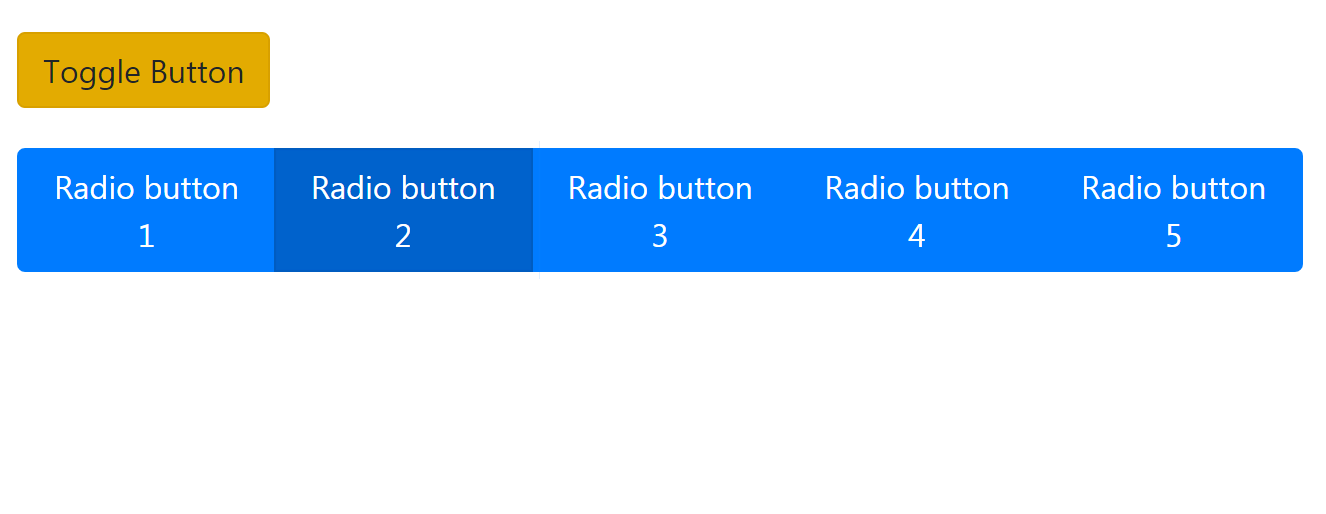 Radio Button Similar To Toggle Button