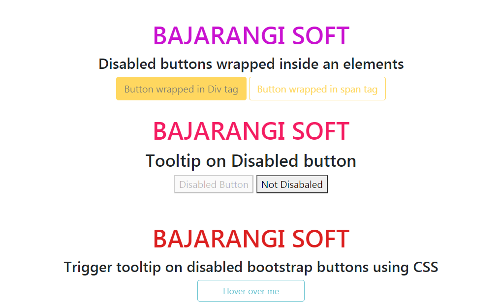 Enable Bootstrap Tooltip button