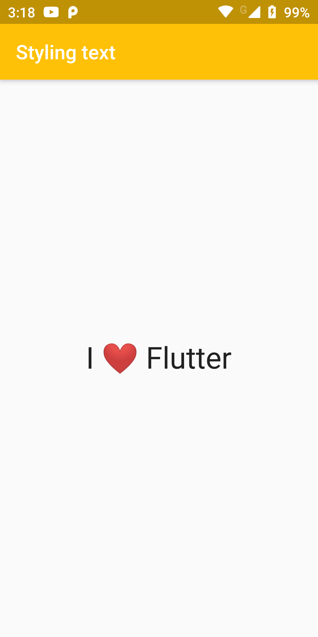 How To Create Simple Styled Text Using Flutter Android App