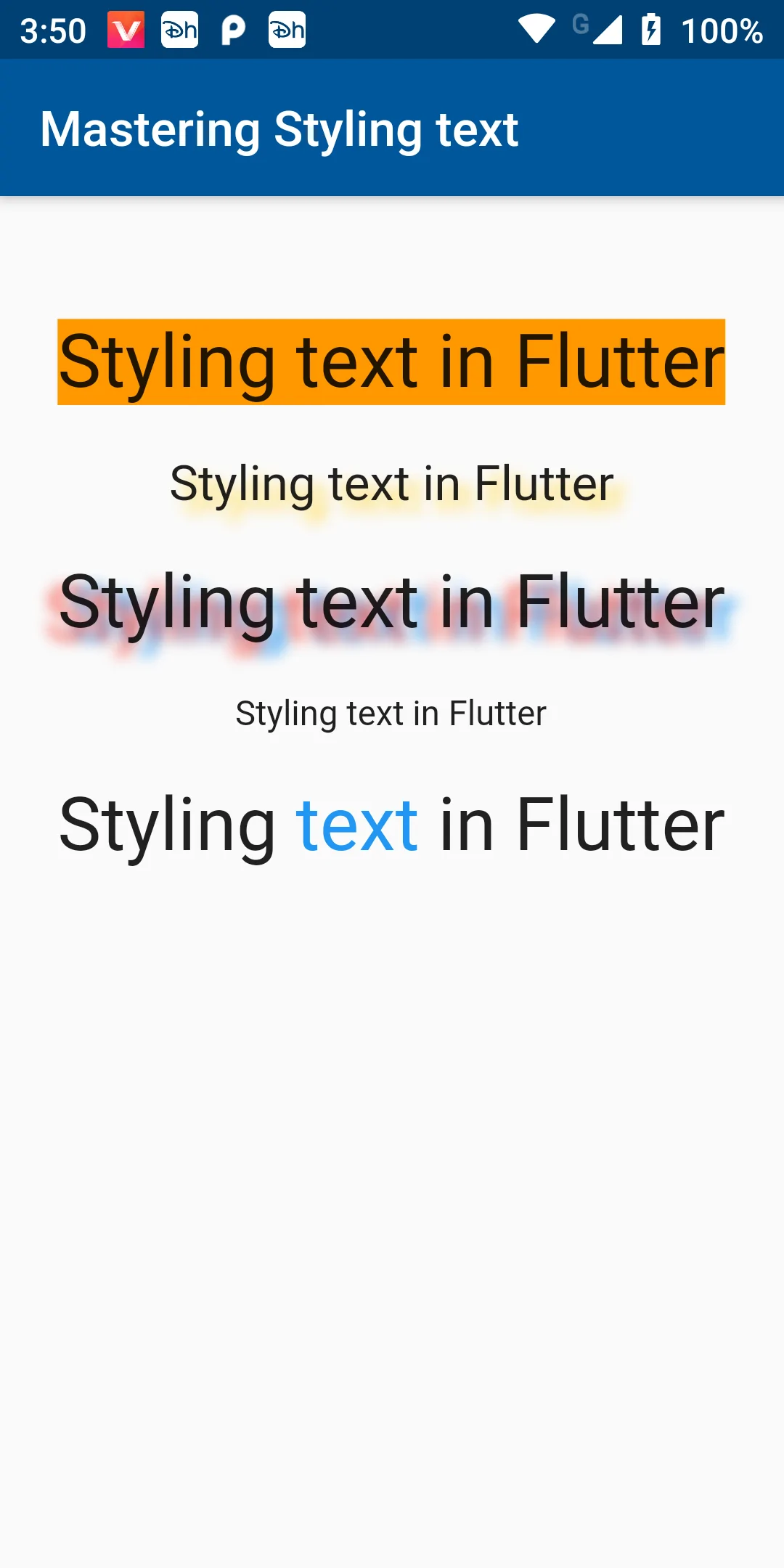 How To Create Mastering Styled Text Using Flutter Android App