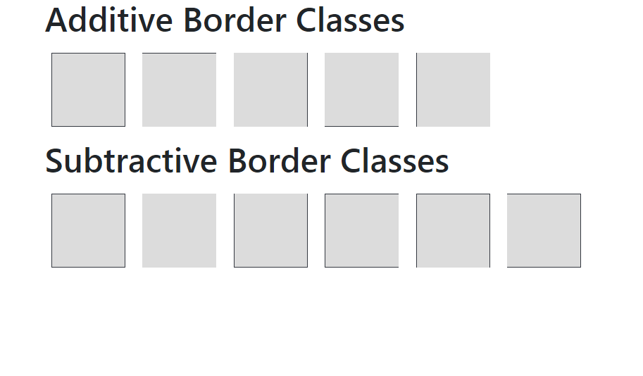 Borders In Bootstrap