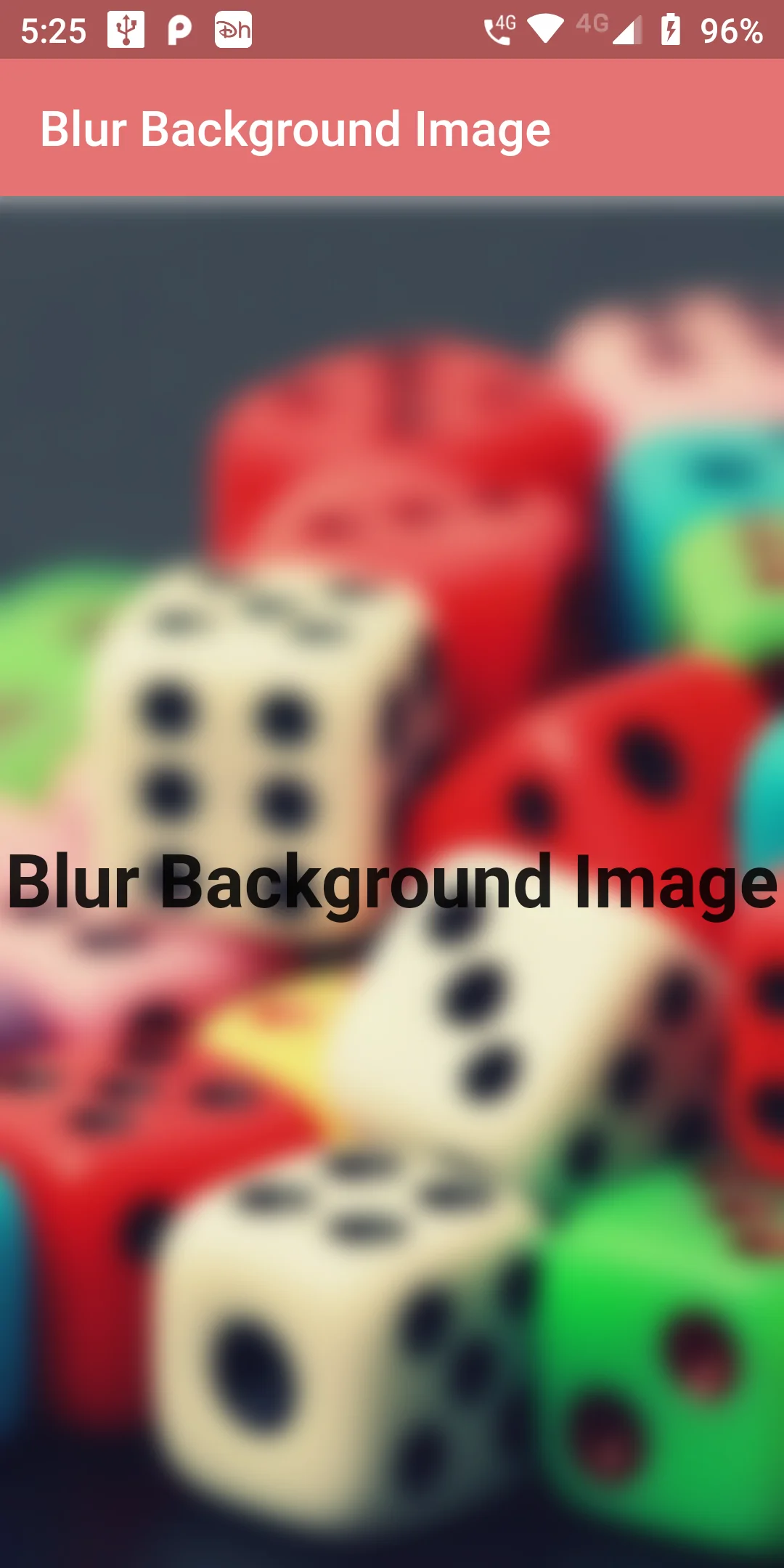 Blur Effect On Background Image Using Backdrop Filter In Flutter