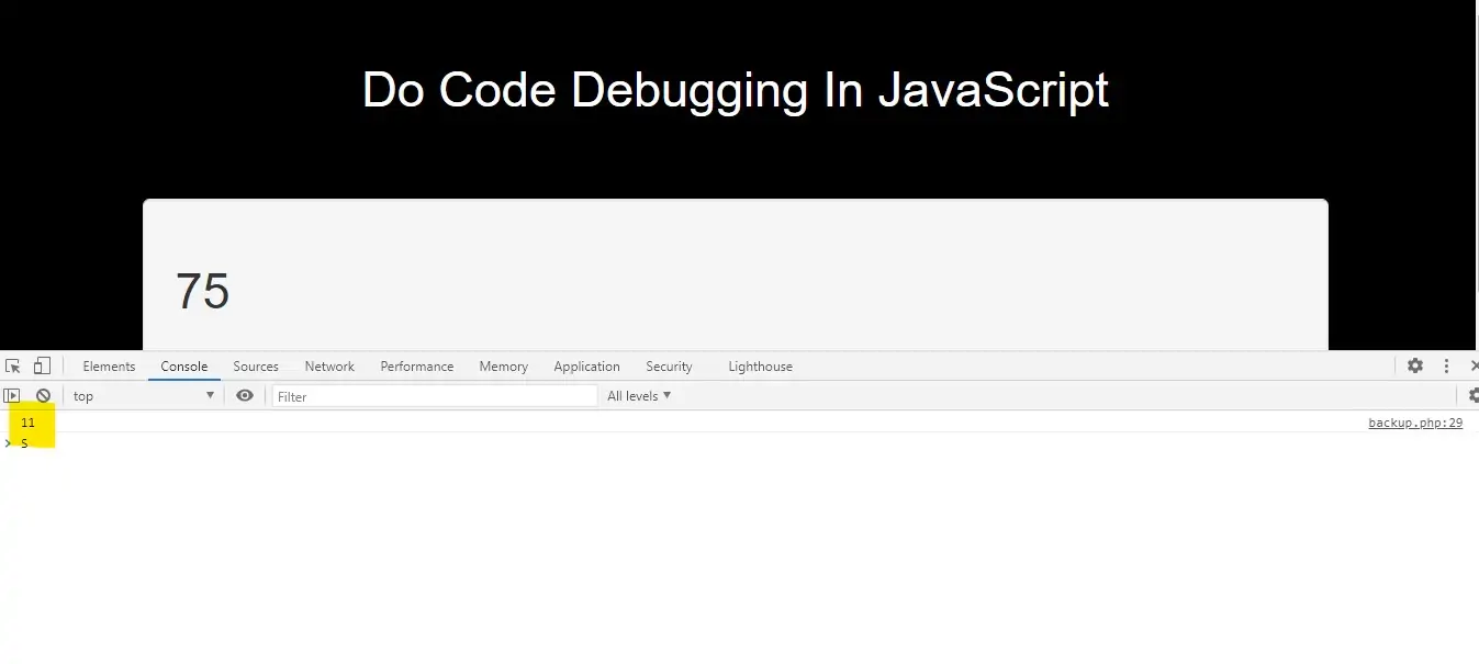 How To Do Code Debugging In JavaScript With Example