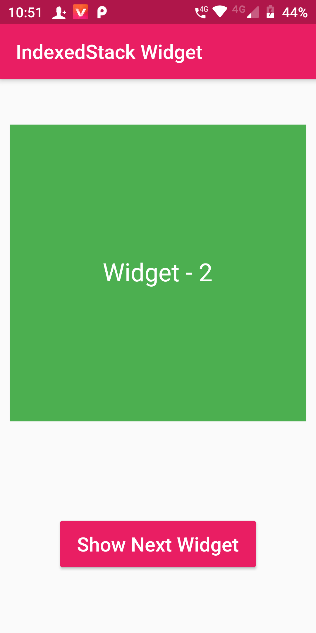 How To Make Indexed Stack Widget Using Flutter Android App