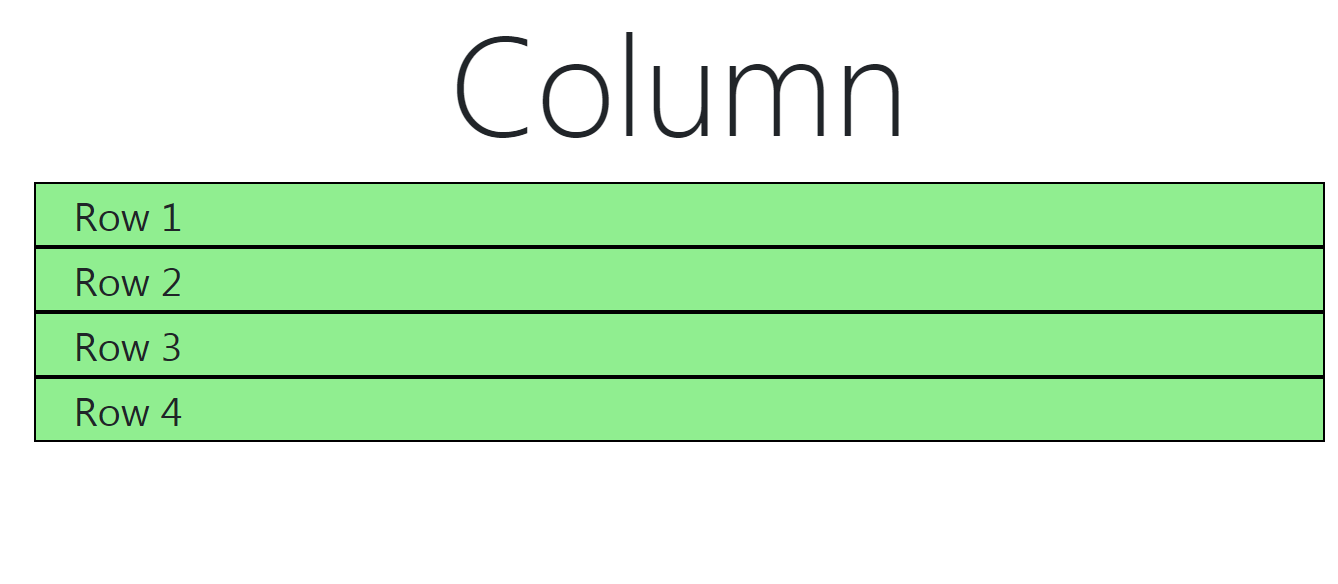 Column List In Different Rows