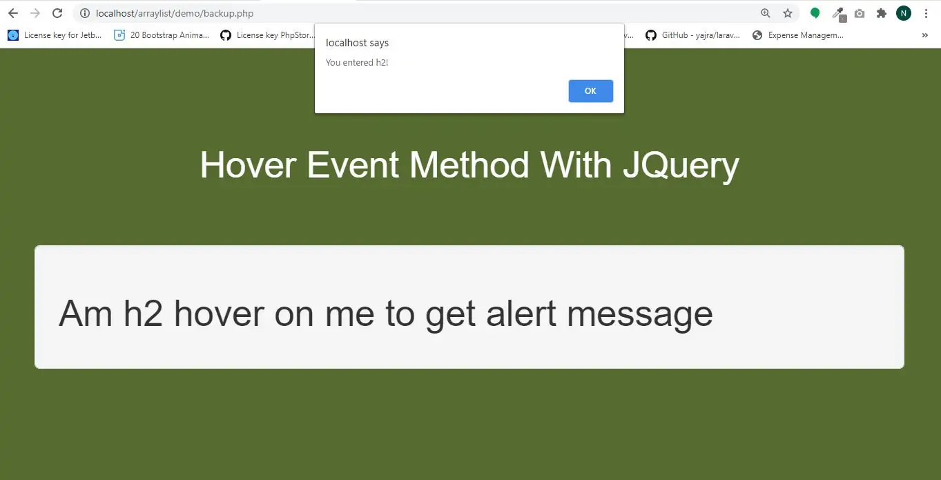 How To Use Hover Event Method In JQuery With Example